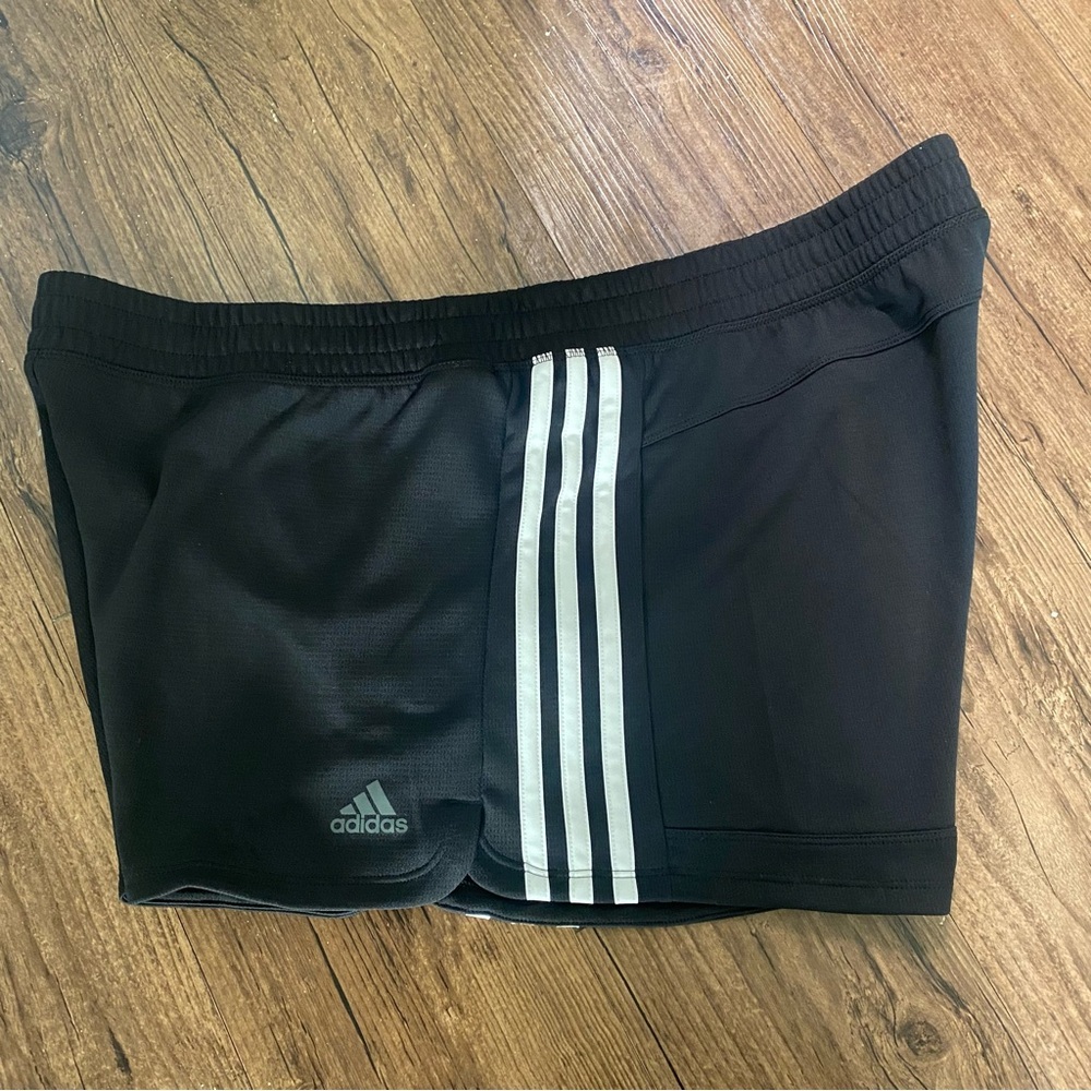 Women's Black Athletic Shorts with Side Stripe xl - Picture 4 of 7